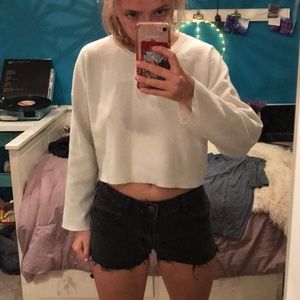 Black Jean Shorts